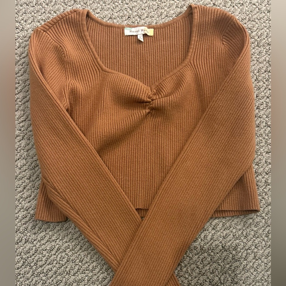 Cropped long sleve sweater Small